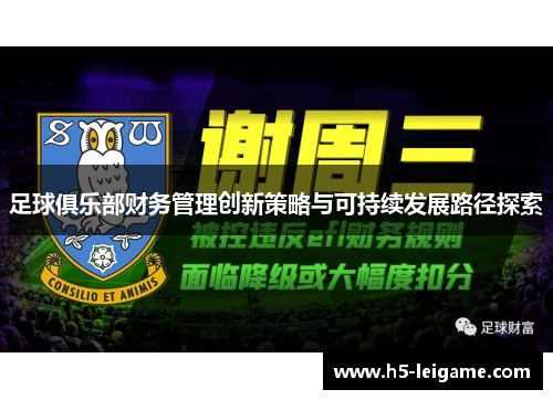 足球俱乐部财务管理创新策略与可持续发展路径探索