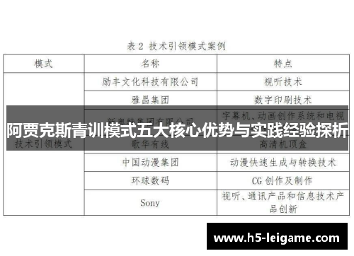 阿贾克斯青训模式五大核心优势与实践经验探析 阿贾克斯青训模式五大核心优势与实践经验探析