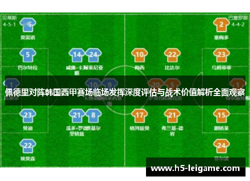 佩德里对阵韩国西甲赛场临场发挥深度评估与战术价值解析全面观察